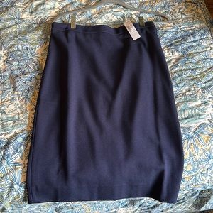 J.Crew Navy Pencil Skirt Size 4 NWT